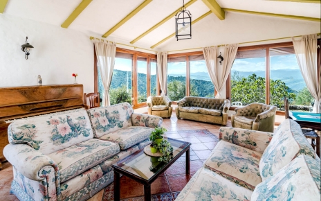 Main lounge with views to die for (sofas replaced in 2019)